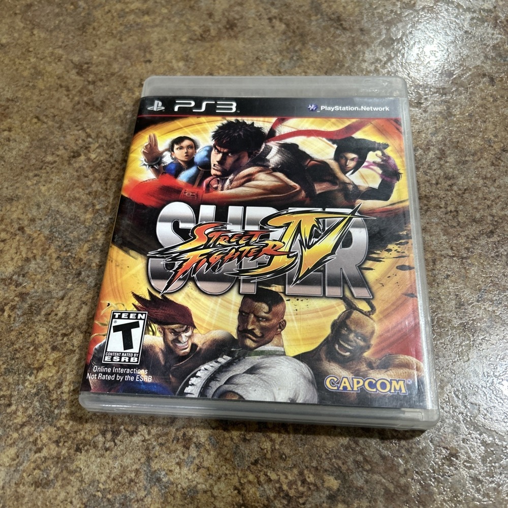 Super Street Fighter 4 (PlayStation 3, 2010) PS3 Complete in Box CIB